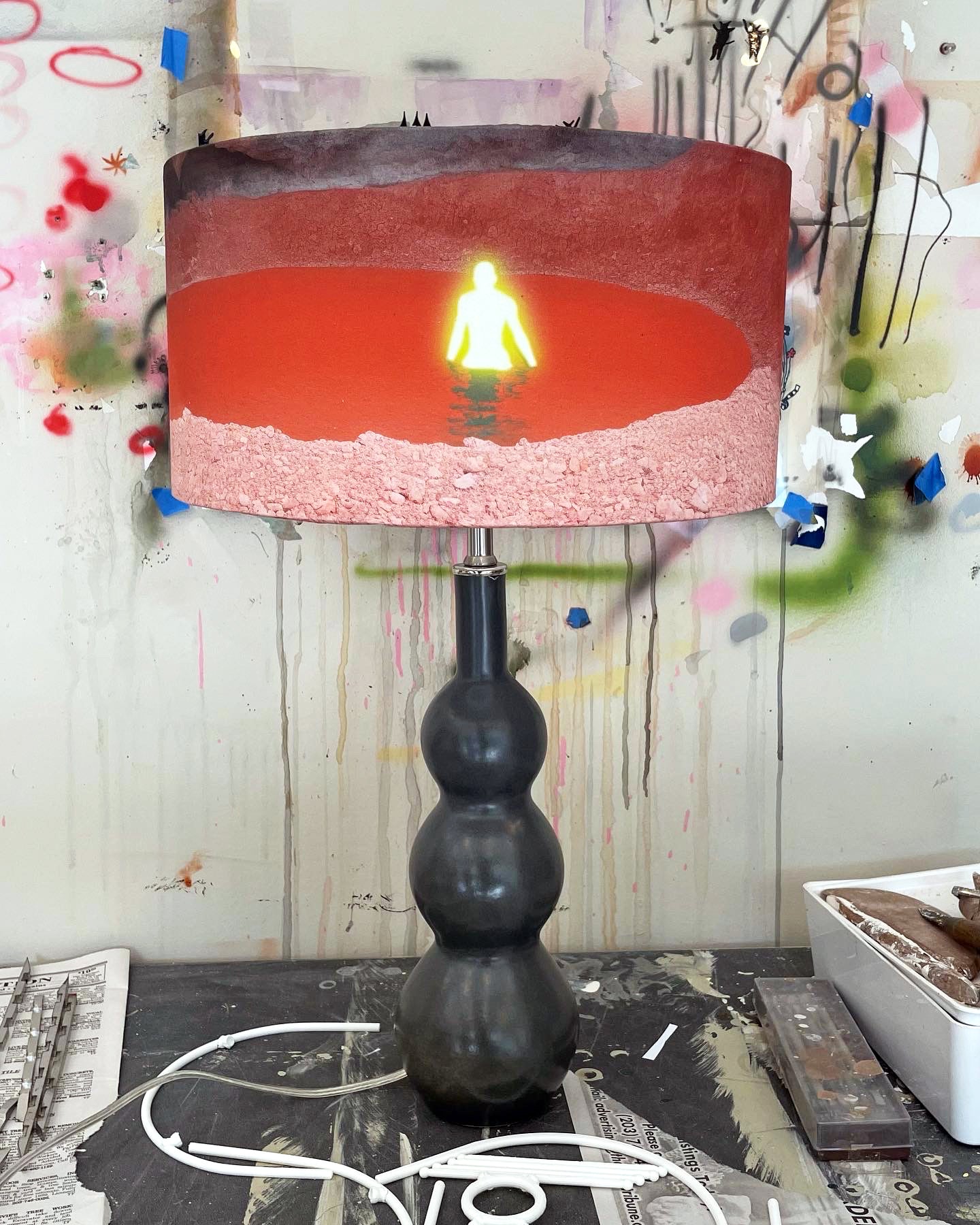 Ceramic Lamp - Magma Shade