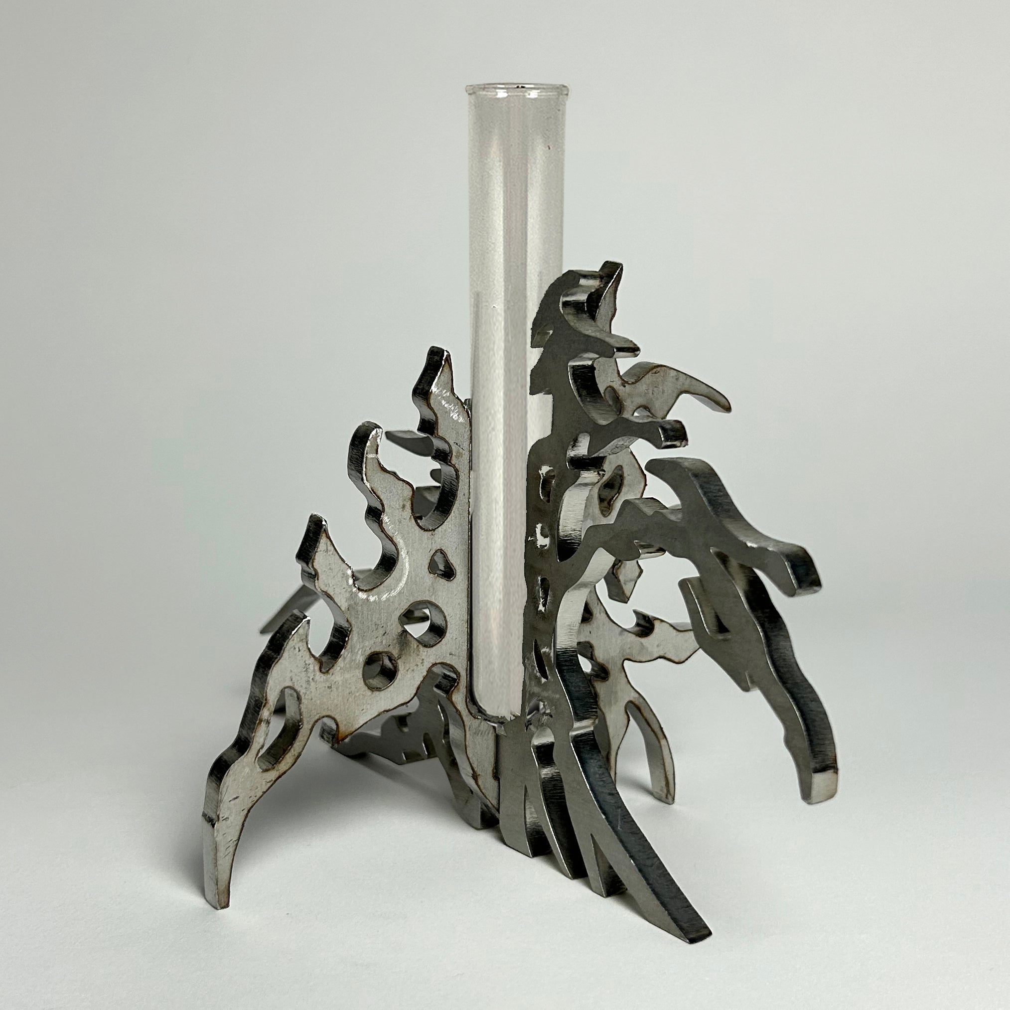 Dark Vase in Steel